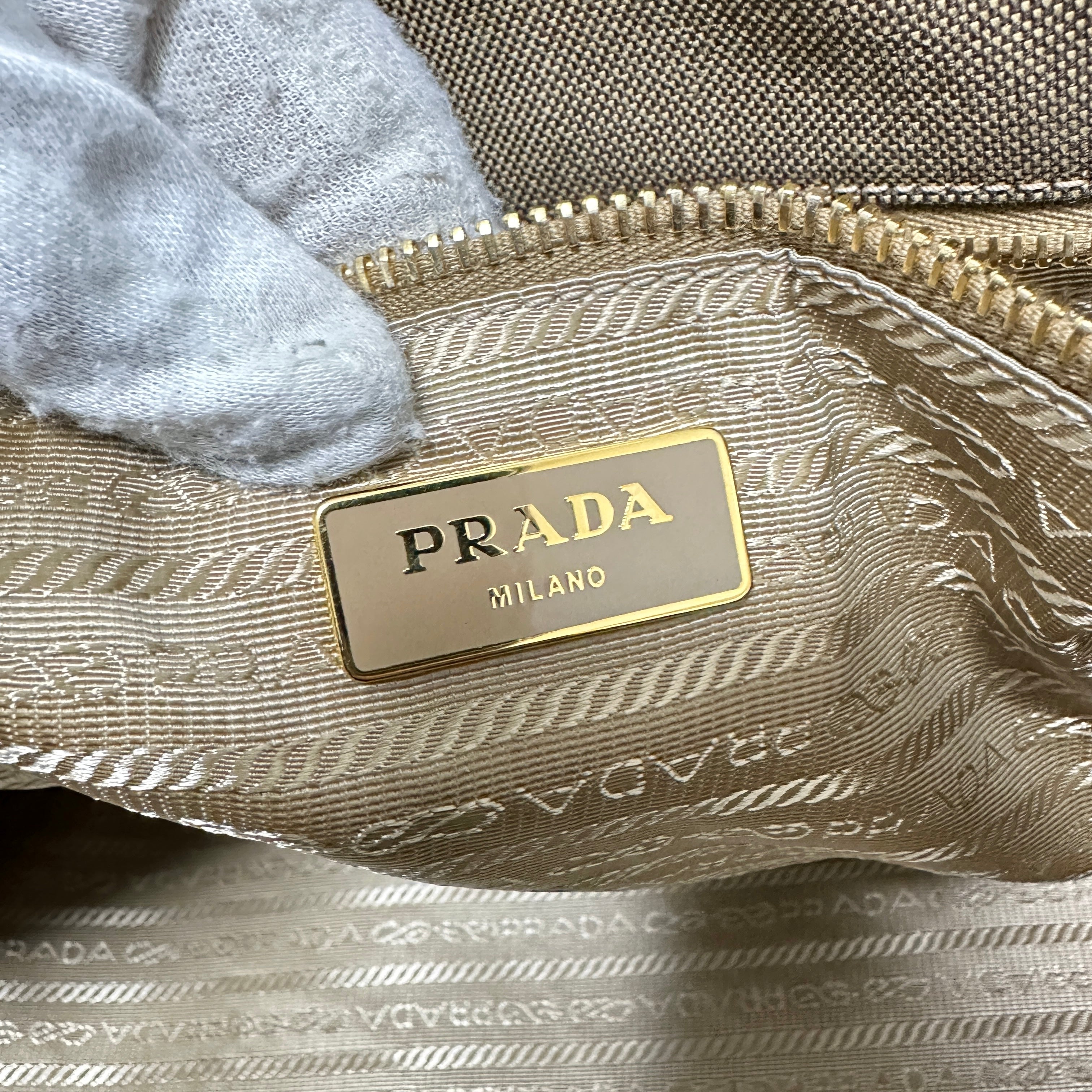 PRADA プラダ ジャガード トートバッグ