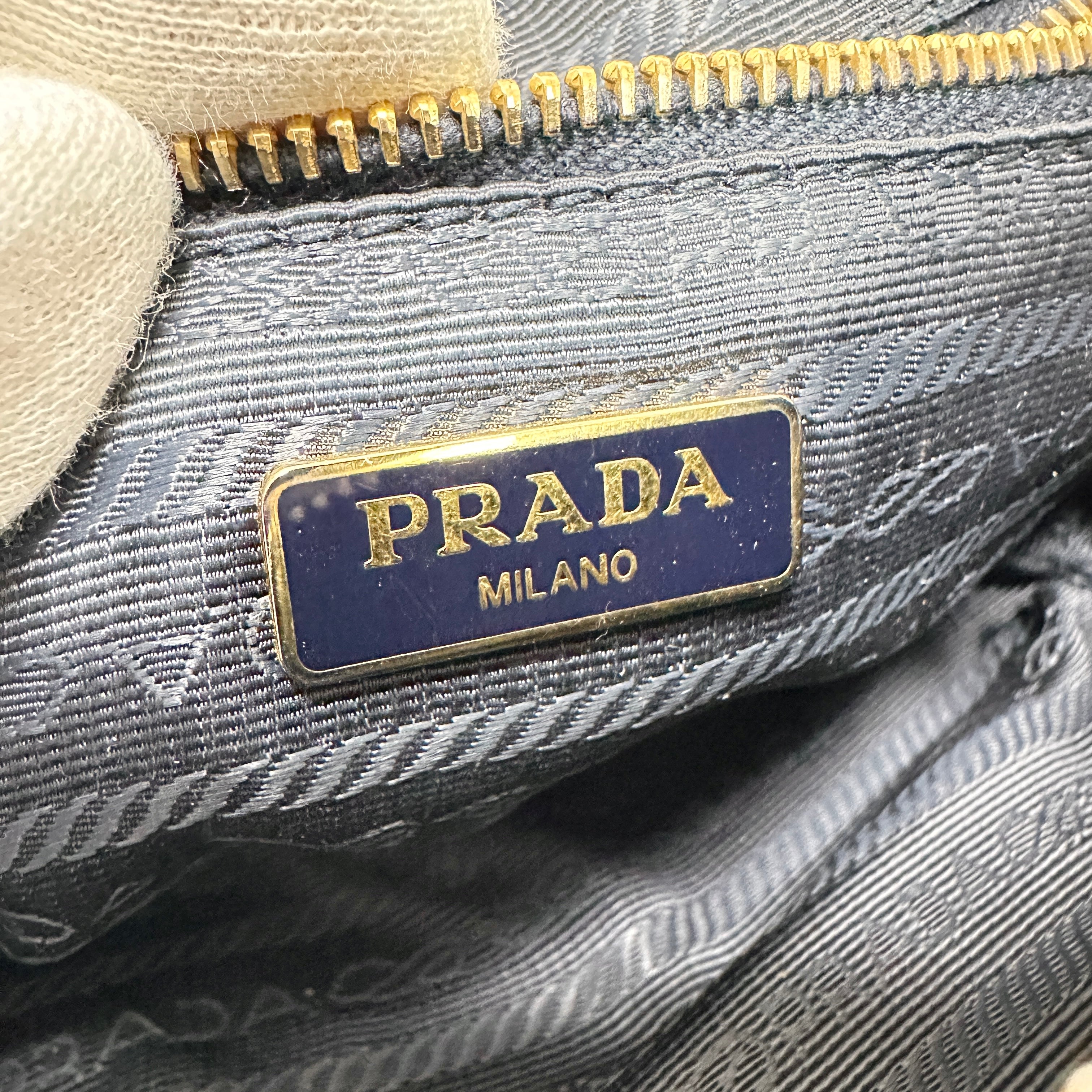 PRADA プラダ デニムポーチ ブルー