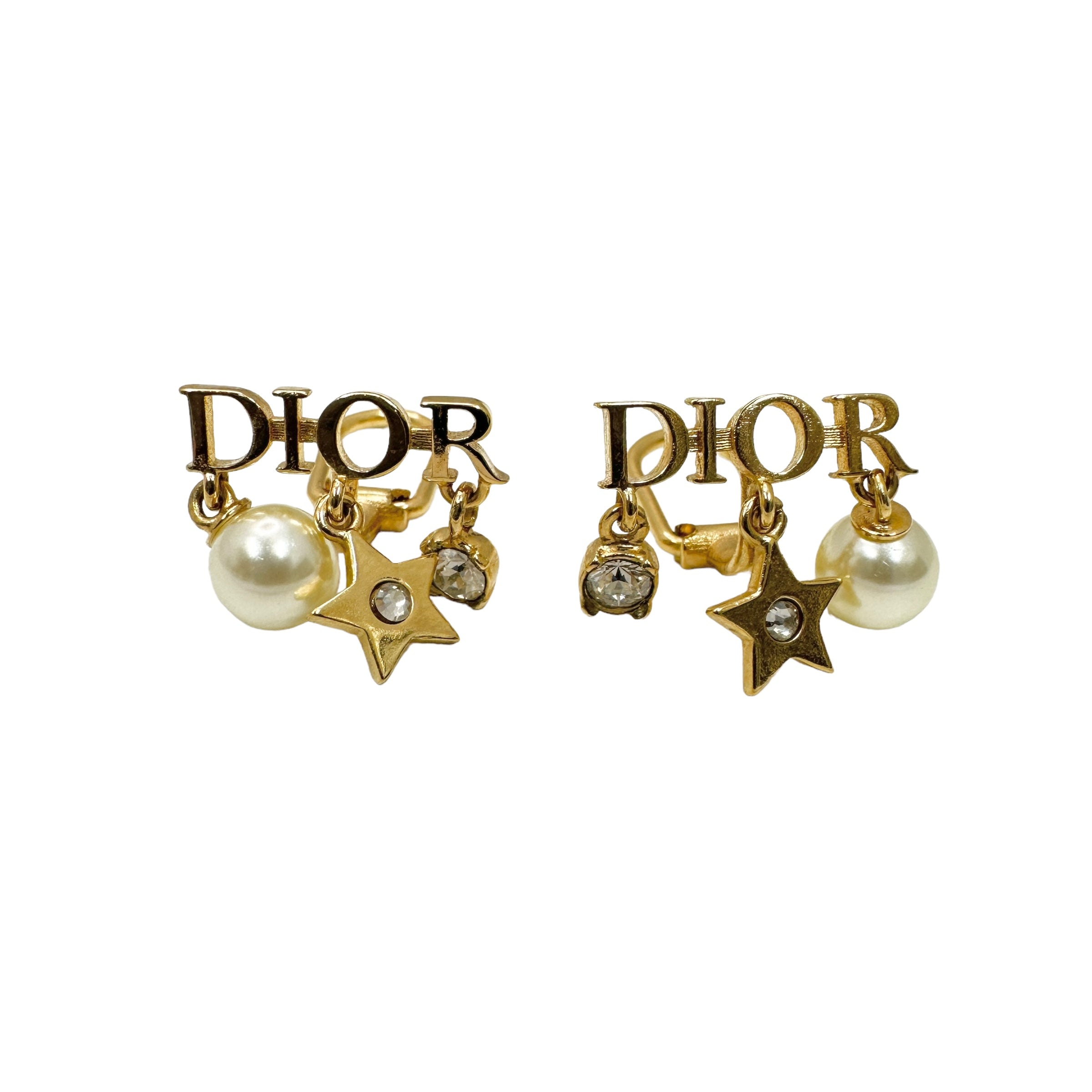 Christian Dior ディオール パールスター イヤリング