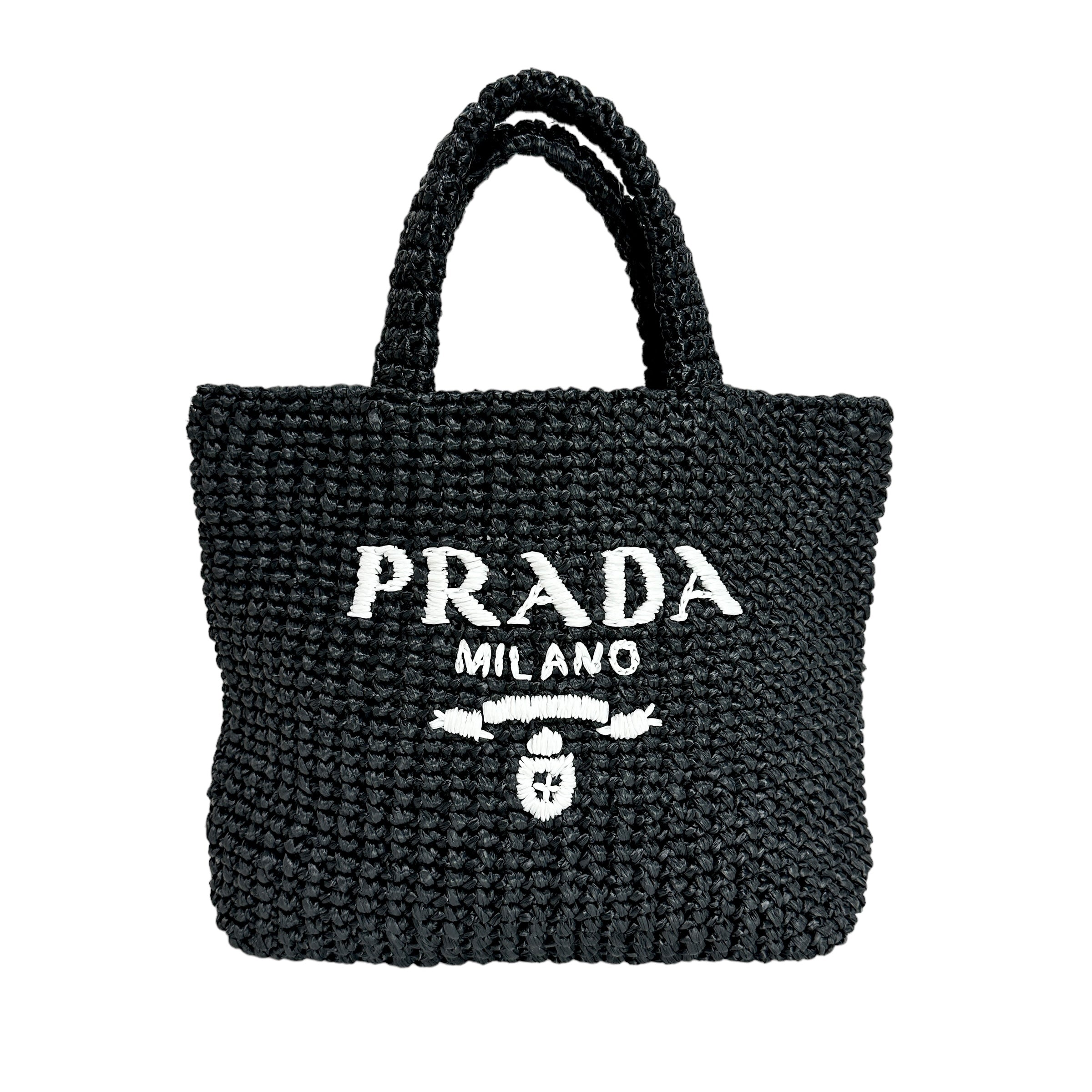 PRADA プラダ ラフィア トートバッグ