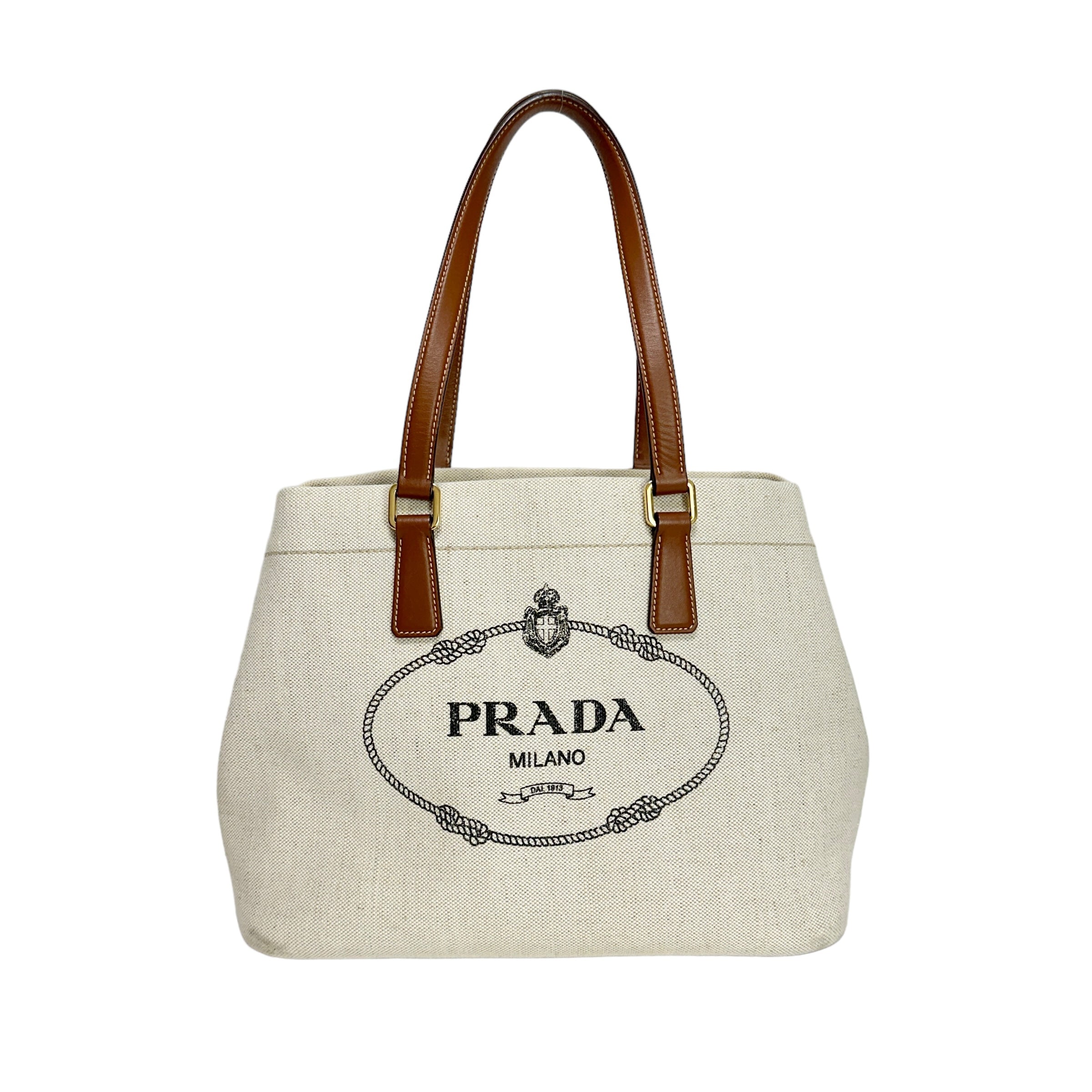 PRADA プラダ キャンバストートバッグ