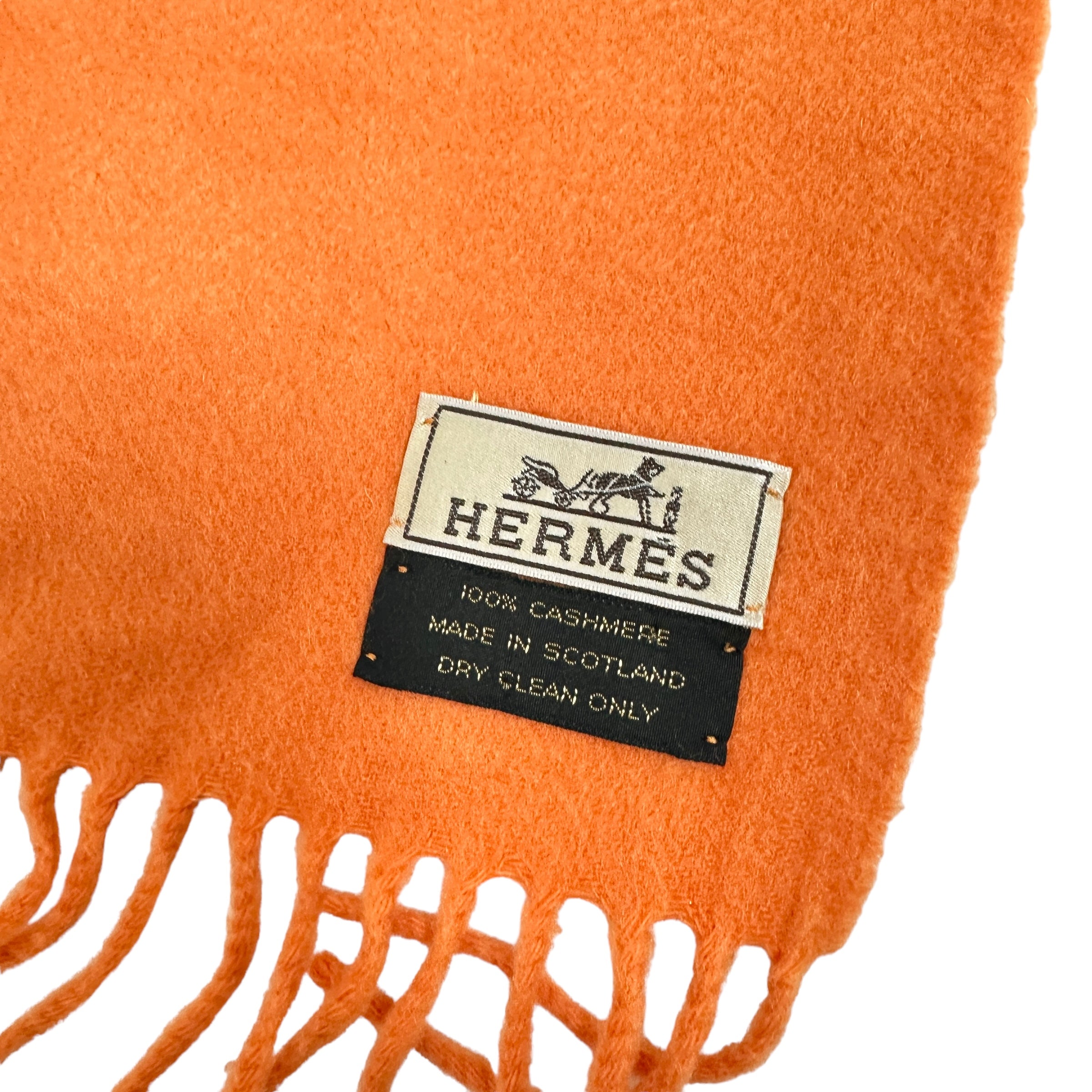 HERMES エルメス カシミヤマフラー