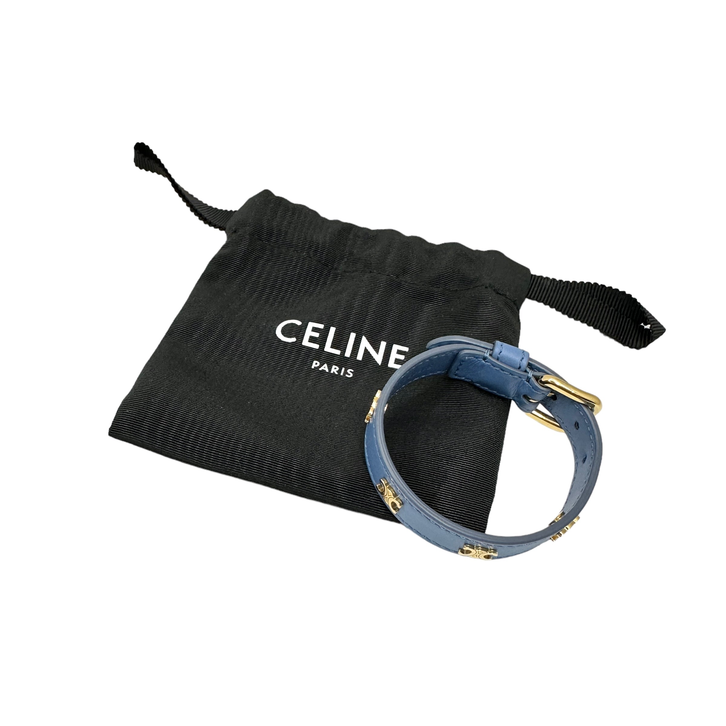 CELINE セリーヌ レ・キュイール トリオンフ レザーブレスレット