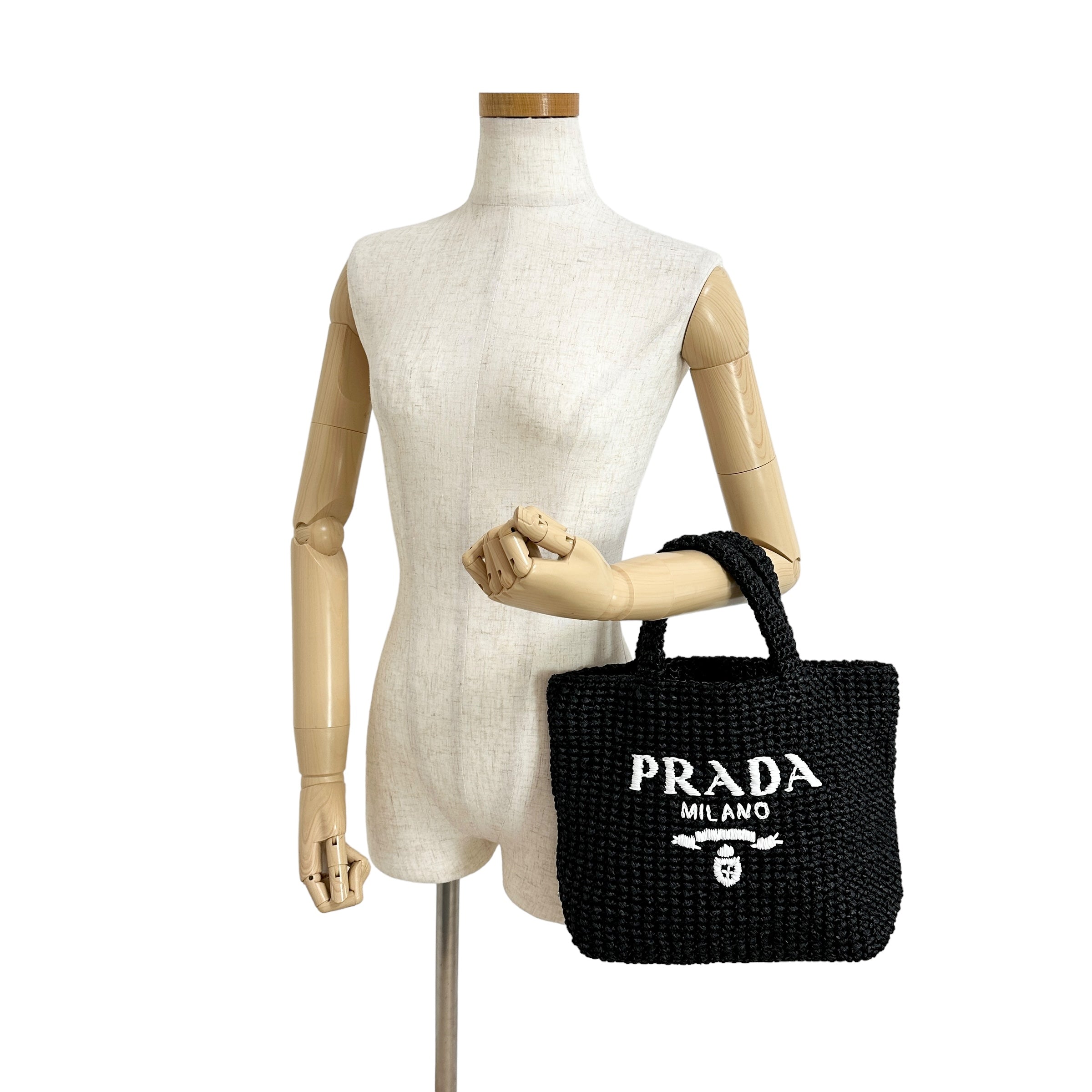 PRADA プラダ スモール クロシェ トートバッグ