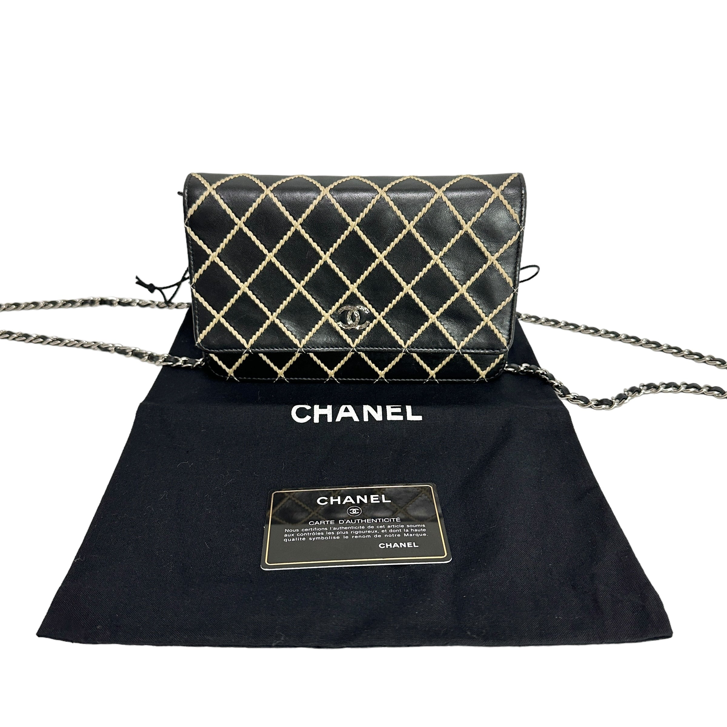 CHANEL シャネル ワイルドステッチ チェーンウォレット